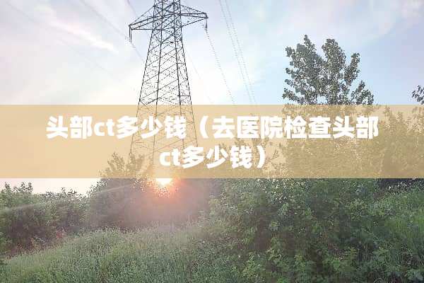头部ct多少钱（去医院检查头部ct多少钱）