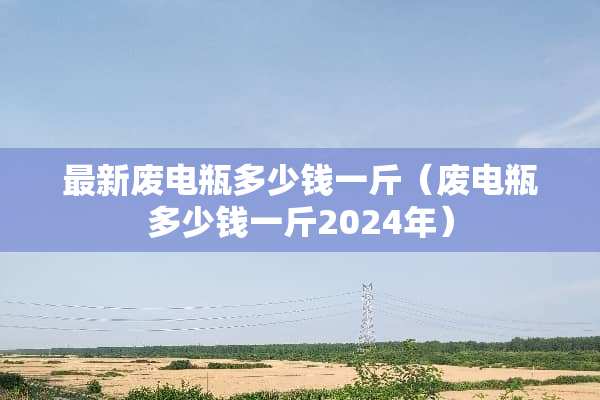 最新废电瓶多少钱一斤（废电瓶多少钱一斤2024年）