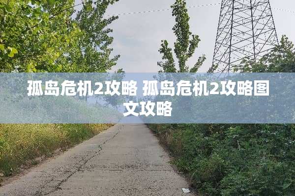 孤岛危机2攻略 孤岛危机2攻略图文攻略