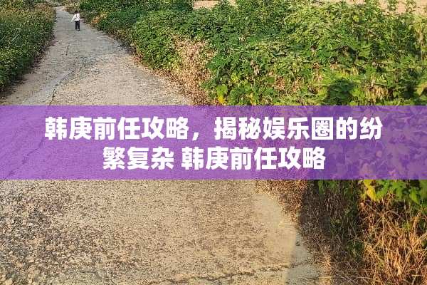 韩庚前任攻略，揭秘娱乐圈的纷繁复杂 韩庚前任攻略