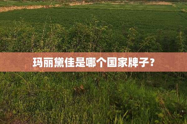 玛丽黛佳是哪个国家牌子？