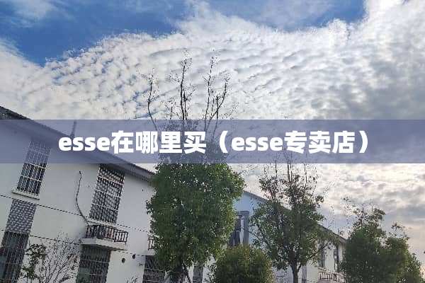 esse在哪里买（esse专卖店）