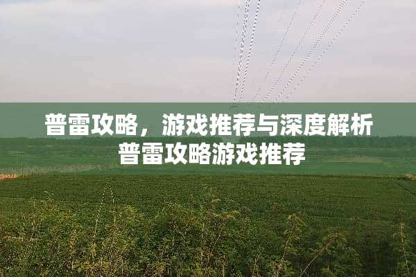 普雷攻略，游戏推荐与深度解析 普雷攻略游戏推荐