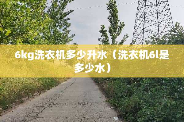 6kg洗衣机多少升水（洗衣机6l是多少水）