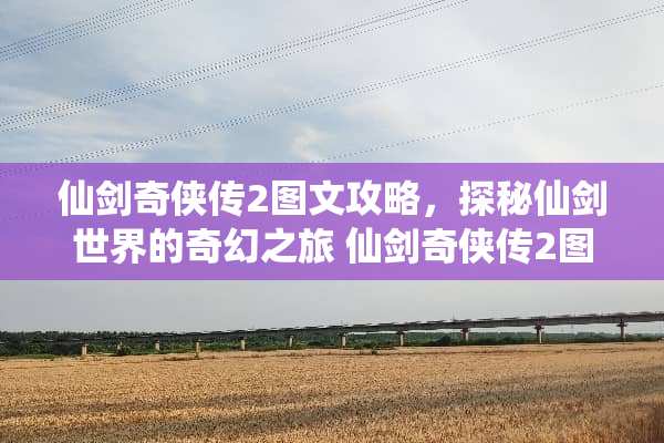 仙剑奇侠传2图文攻略，探秘仙剑世界的奇幻之旅 仙剑奇侠传2图文攻略