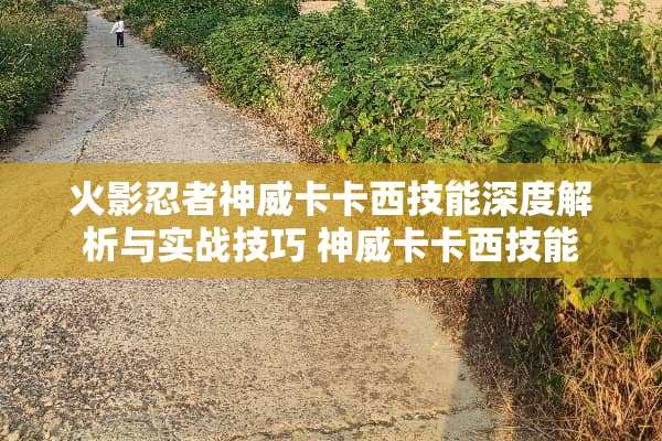 火影忍者神威卡卡西技能深度解析与实战技巧 神威卡卡西技能