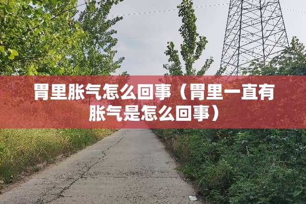 胃里胀气怎么回事（胃里一直有胀气是怎么回事）