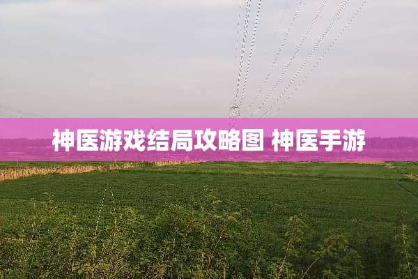 神医游戏结局攻略图 神医手游