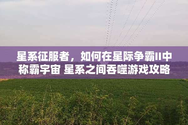 星系***，如何在星际争霸II中称霸宇宙 星系之间吞噬游戏攻略