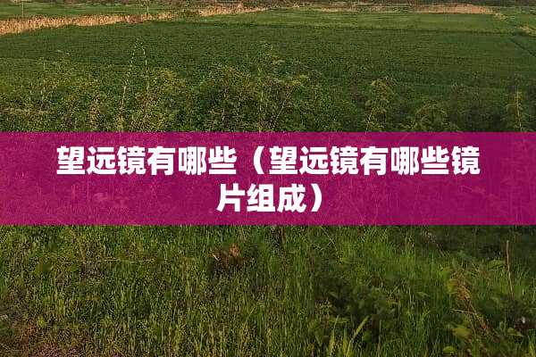 望远镜有哪些（望远镜有哪些镜片组成）