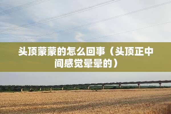头顶蒙蒙的怎么回事（头顶正中间感觉晕晕的）
