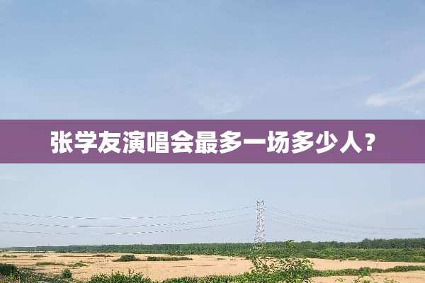 张学友演唱会最多一场多少人？