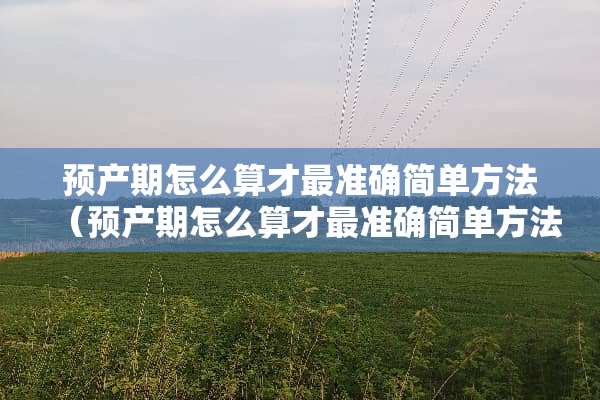 预产期怎么算才最准确简单方法（预产期怎么算才最准确简单方法农历）