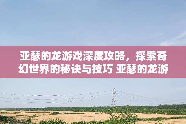亚瑟的龙游戏深度攻略，探索奇幻世界的秘诀与技巧 亚瑟的龙游戏攻略