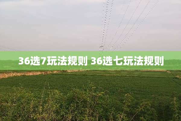 36选7玩法规则 36选七玩法规则