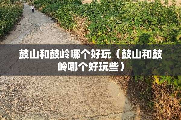 鼓山和鼓岭哪个好玩（鼓山和鼓岭哪个好玩些）