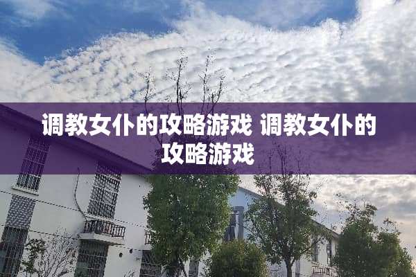 **女仆的攻略游戏**女仆的攻略游戏