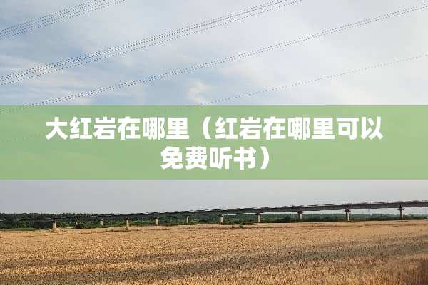 大红岩在哪里（红岩在哪里可以免费听书）