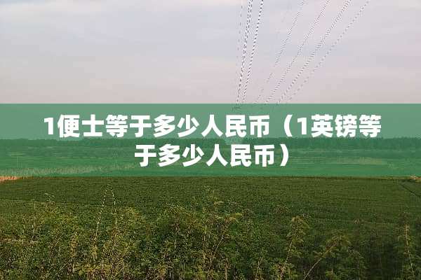 1便士等于多少人民币（1英镑等于多少人民币）