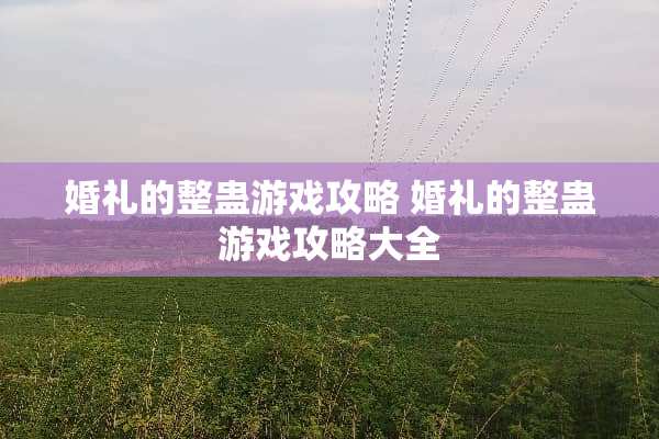 婚礼的整蛊游戏攻略 婚礼的整蛊游戏攻略大全