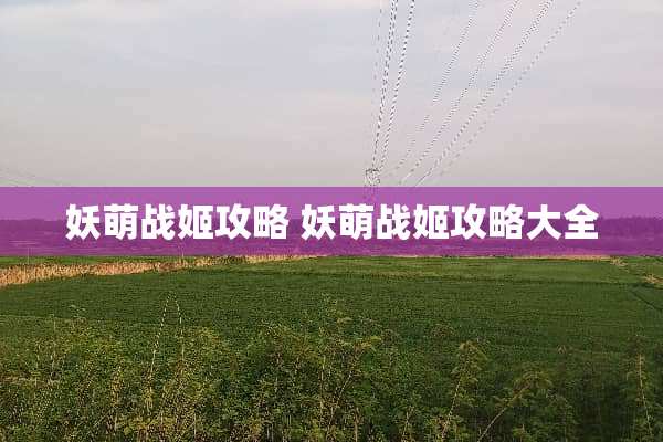 妖萌战姬攻略 妖萌战姬攻略大全