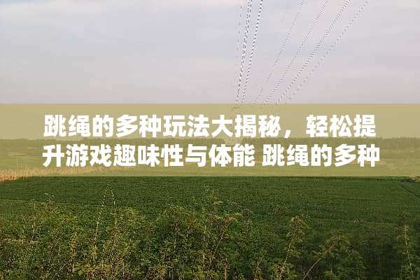 跳绳的多种玩法大揭秘，轻松提升游戏趣味性与体能 跳绳的多种玩法