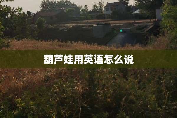 葫芦娃用英语怎么说