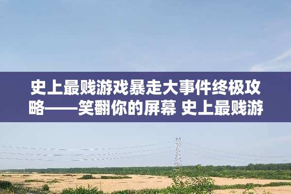 史上最贱游戏暴走大事件终极攻略——笑翻你的屏幕 史上最贱游戏暴走攻略