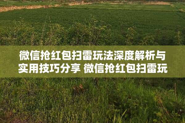 微信抢红包扫雷玩法深度解析与实用技巧分享 微信抢红包扫雷玩法