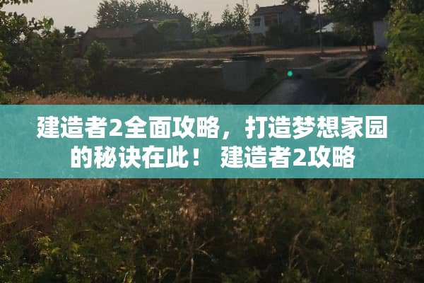 建造者2全面攻略，打造***园的秘诀在此！ 建造者2攻略