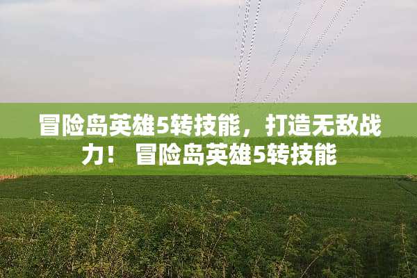 冒险岛英雄5转技能，打造无敌战力！ 冒险岛英雄5转技能