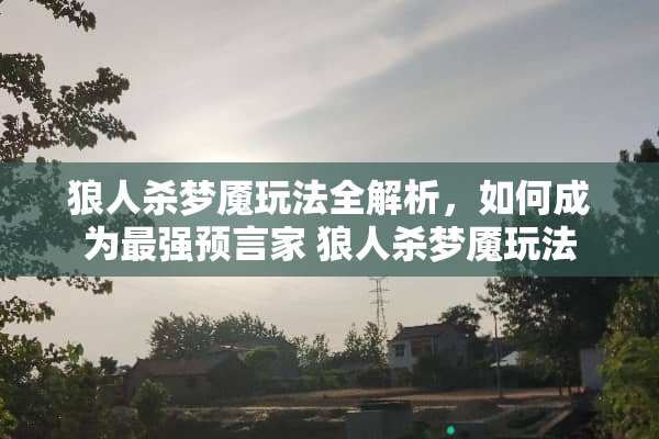 狼人杀梦魇玩法全解析，如何成为最强预言家 狼人杀梦魇玩法