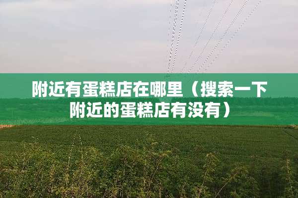 附近有蛋糕店在哪里（搜索一下附近的蛋糕店有没有）