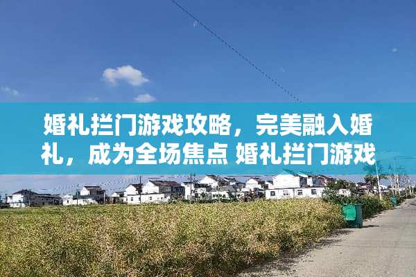 婚礼拦门游戏攻略，完美融入婚礼，成为全场焦点 婚礼拦门游戏攻略