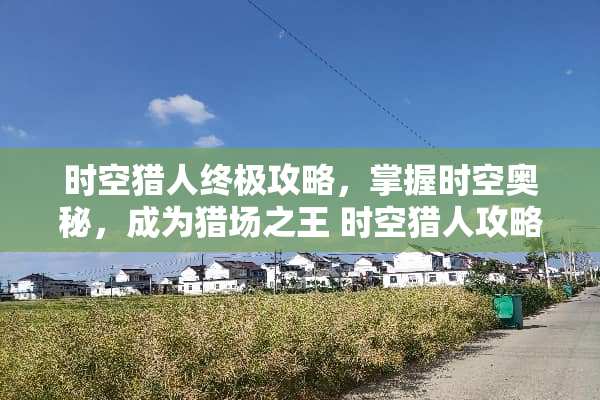 时空猎人终极攻略，掌握时空奥秘，成为猎场之王 时空猎人攻略