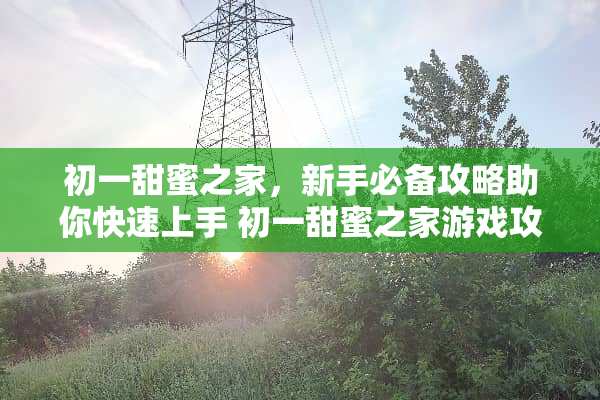 初一甜蜜之家，新手必备攻略助你快速上手 初一甜蜜之家游戏攻略