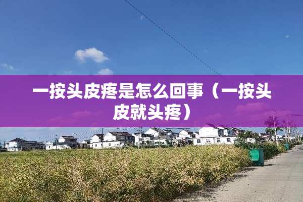 一按头皮疼是怎么回事（一按头皮就头疼）