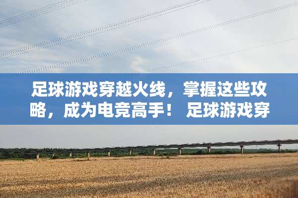 **游戏穿越火线，掌握这些攻略，成为电竞高手！**游戏穿越火线攻略