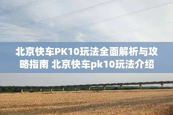 北京快车PK10玩法全面解析与攻略指南 北京快车pk10玩法介绍