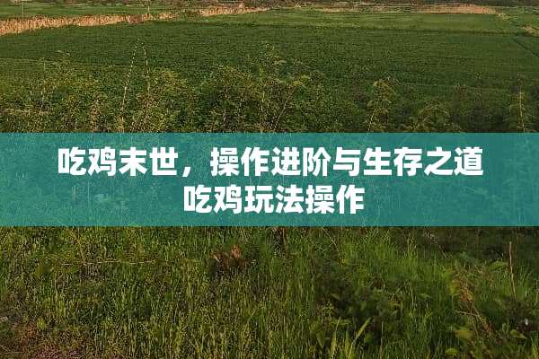 吃鸡末世，操作进阶与生存之道 吃鸡玩法操作