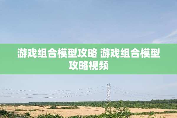游戏组合模型攻略 游戏组合模型攻略视频
