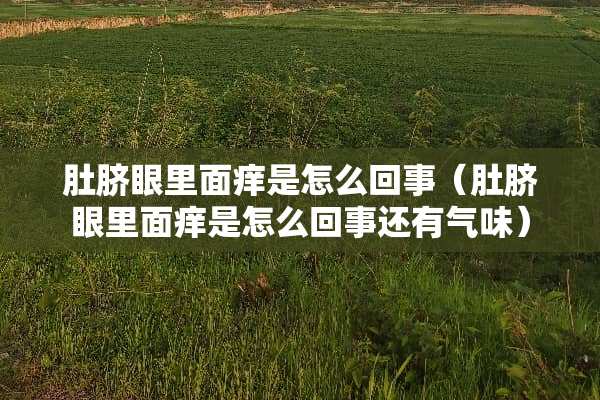 肚脐眼里面痒是怎么回事（肚脐眼里面痒是怎么回事还有气味）