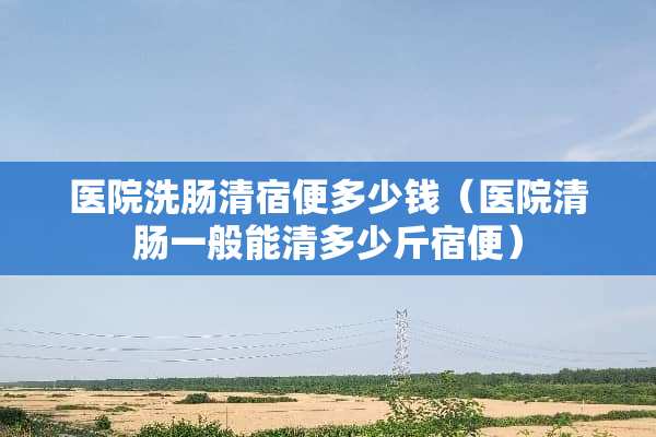 医院洗肠清宿便多少钱（医院清肠一般能清多少斤宿便）