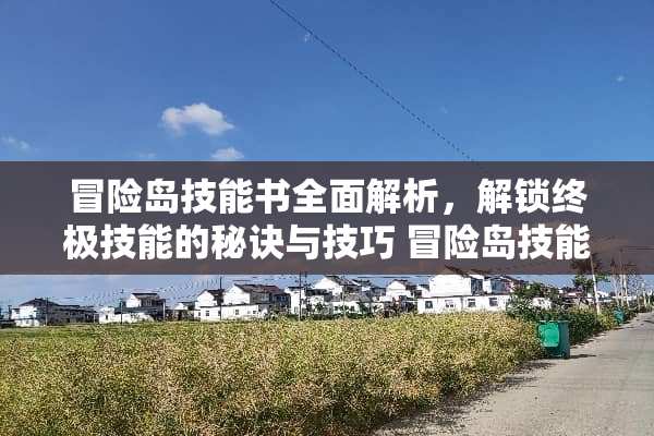 冒险岛技能书全面解析，解锁终极技能的秘诀与技巧 冒险岛技能书