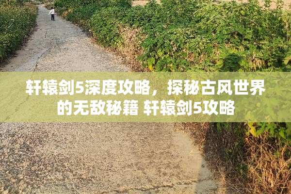 轩辕剑5深度攻略，探秘古风世界的无敌秘籍 轩辕剑5攻略