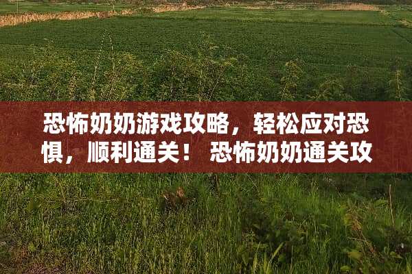 恐怖奶奶游戏攻略，轻松应对恐惧，顺利通关！ 恐怖奶奶通关攻略