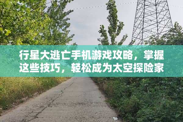 行星大逃亡手机游戏攻略，掌握这些技巧，轻松成为太空探险家！ 行星大逃亡手机游戏攻略