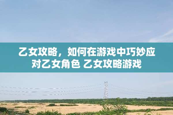 乙女攻略，如何在游戏中巧妙应对乙女角色 乙女攻略游戏