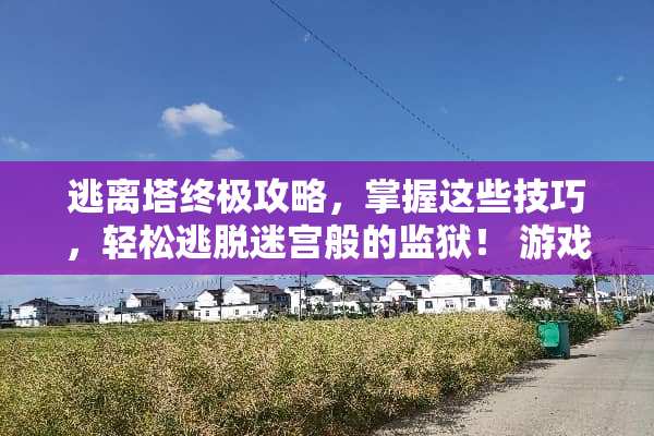 逃离塔终极攻略，掌握这些技巧，轻松逃脱迷宫般的监狱！ 游戏逃离塔的攻略