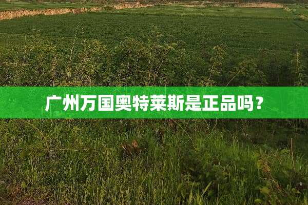 广州万国奥特莱斯是正品吗？